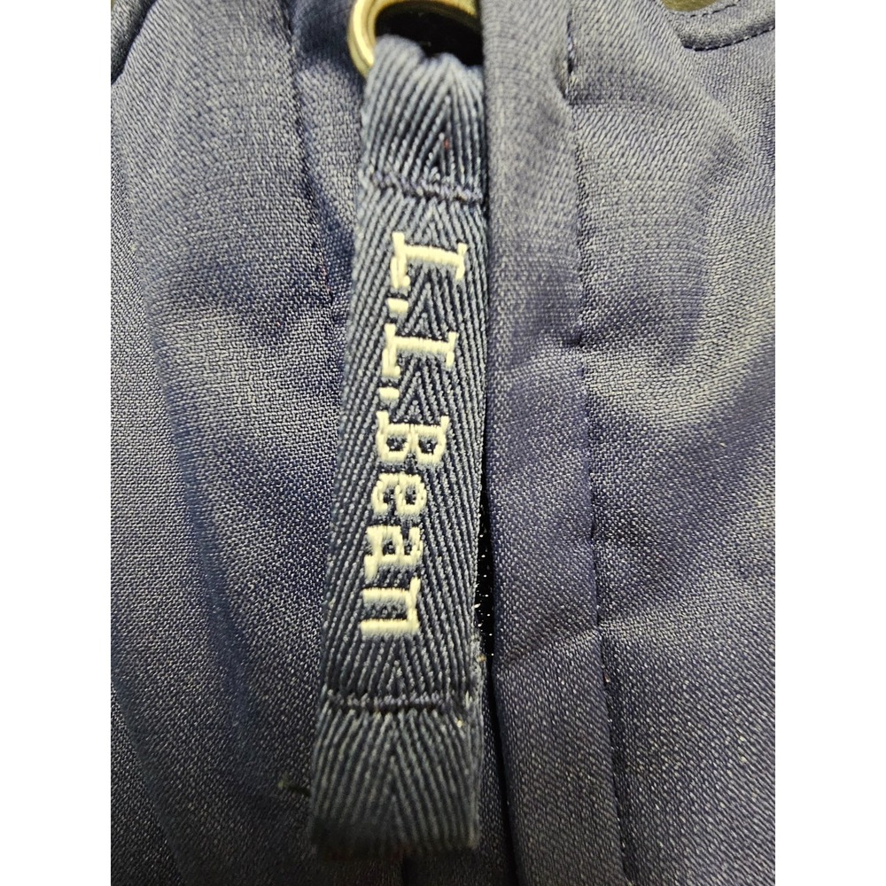 LL Bean Cold Buster Snow Bibs Youth Navy Overall Snow Pants Winter Thinsulate 12 - Picture 10 of 11